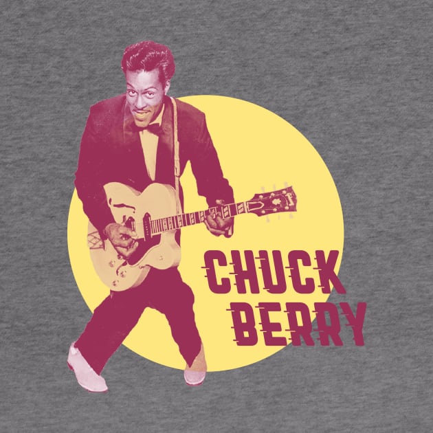 Chuck Berry - Father of Rock and Roll RETRO by Pitchin' Woo Design Co.